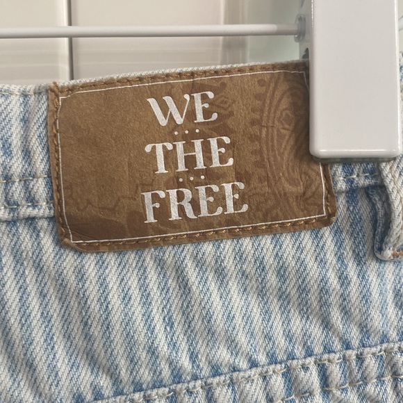 Free People we the free piper midrise cropped wide leg pants.Sz 26 jeans striped - Picture 2 of 14